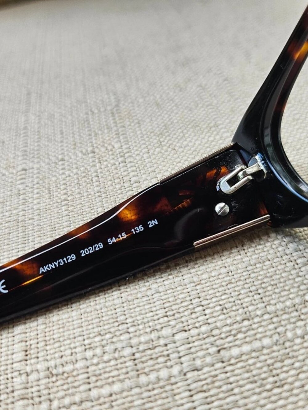 Vintage Anne Klein Women Eyeglasses Frame AKNY3129 Eyewear Dark Brown Tortoise - Picture 9 of 11